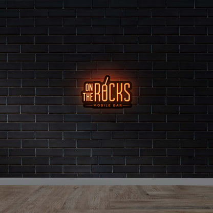 ON THE ROCKS -  Premium Neon Artwork