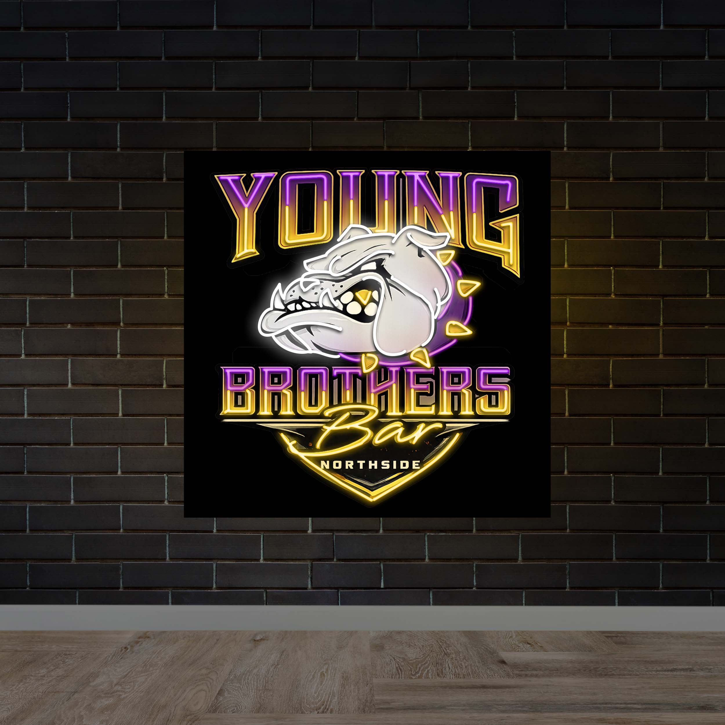 YOUNG BROTHERS BAR | Double Sided - Premium Neon Artwork