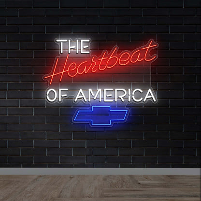 The Heartbeat of America - Premium Neon Artwork