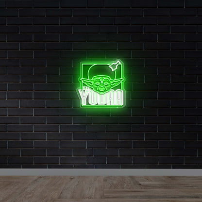 Lil Yodaa - Premium Neon Artwork
