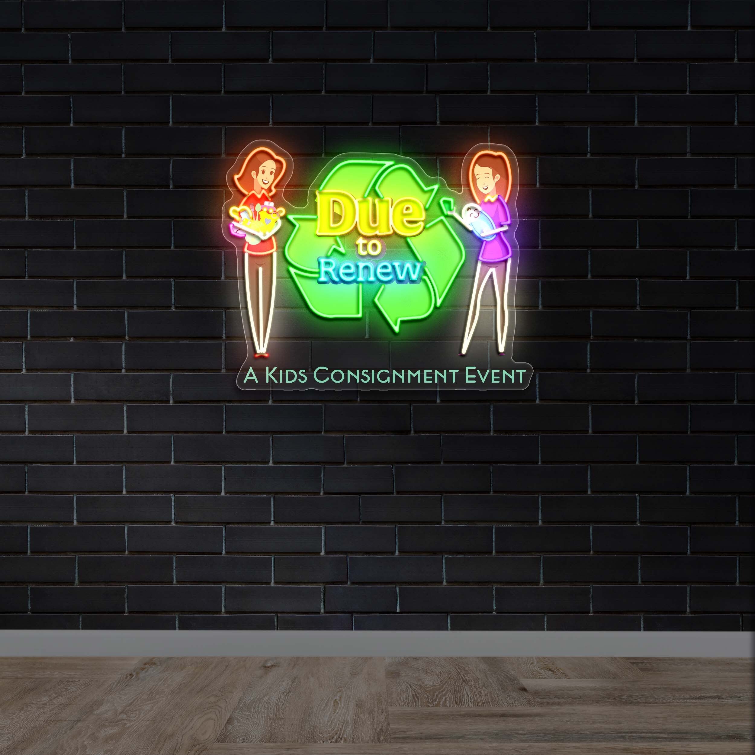 Due to Renew - Premium Neon Artwork