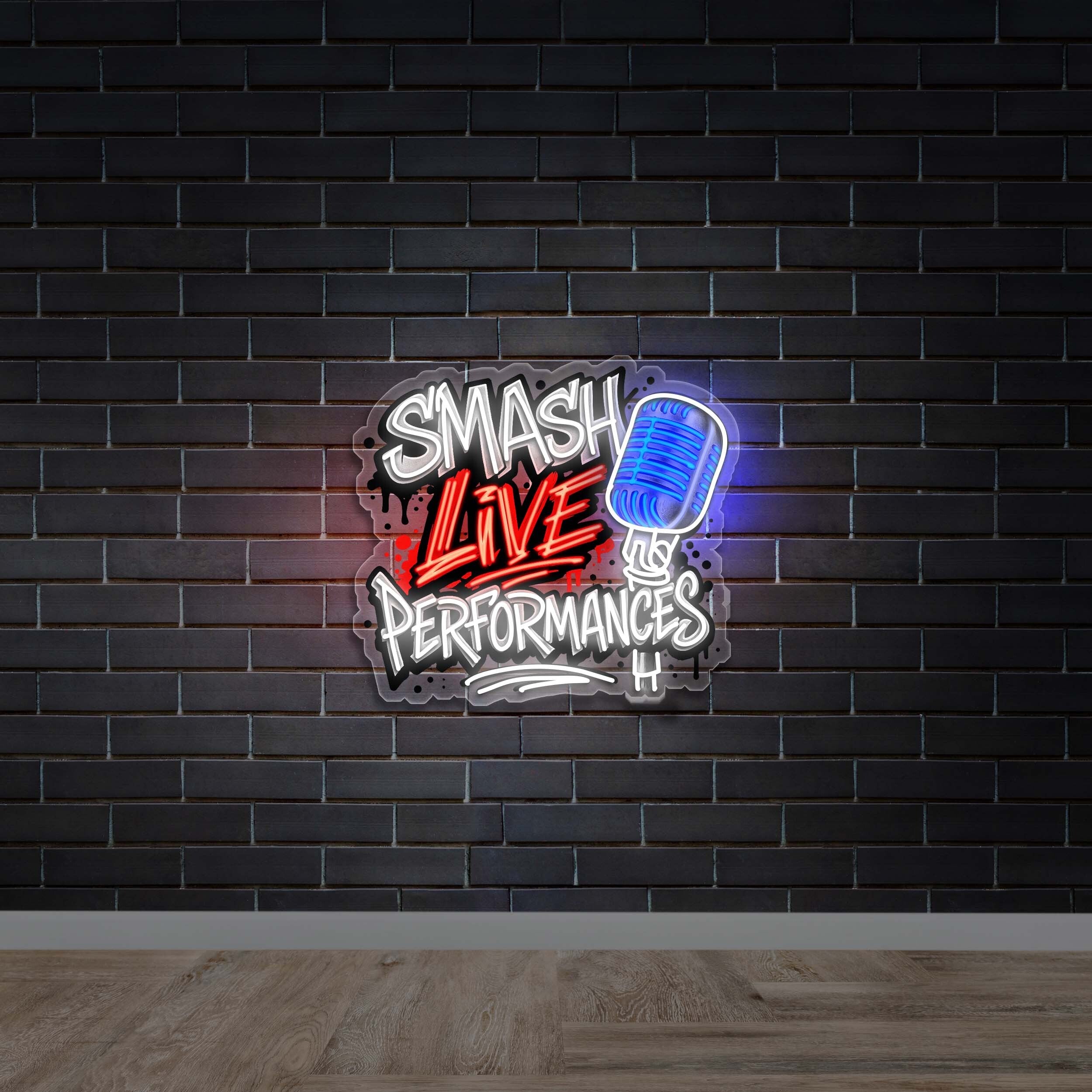 Smash Live Performances - Premium Neon Artwork