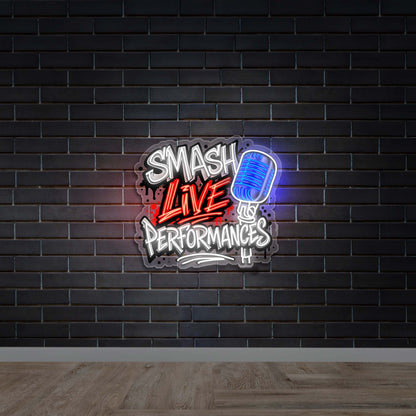 Smash Live Performances - Premium Neon Artwork