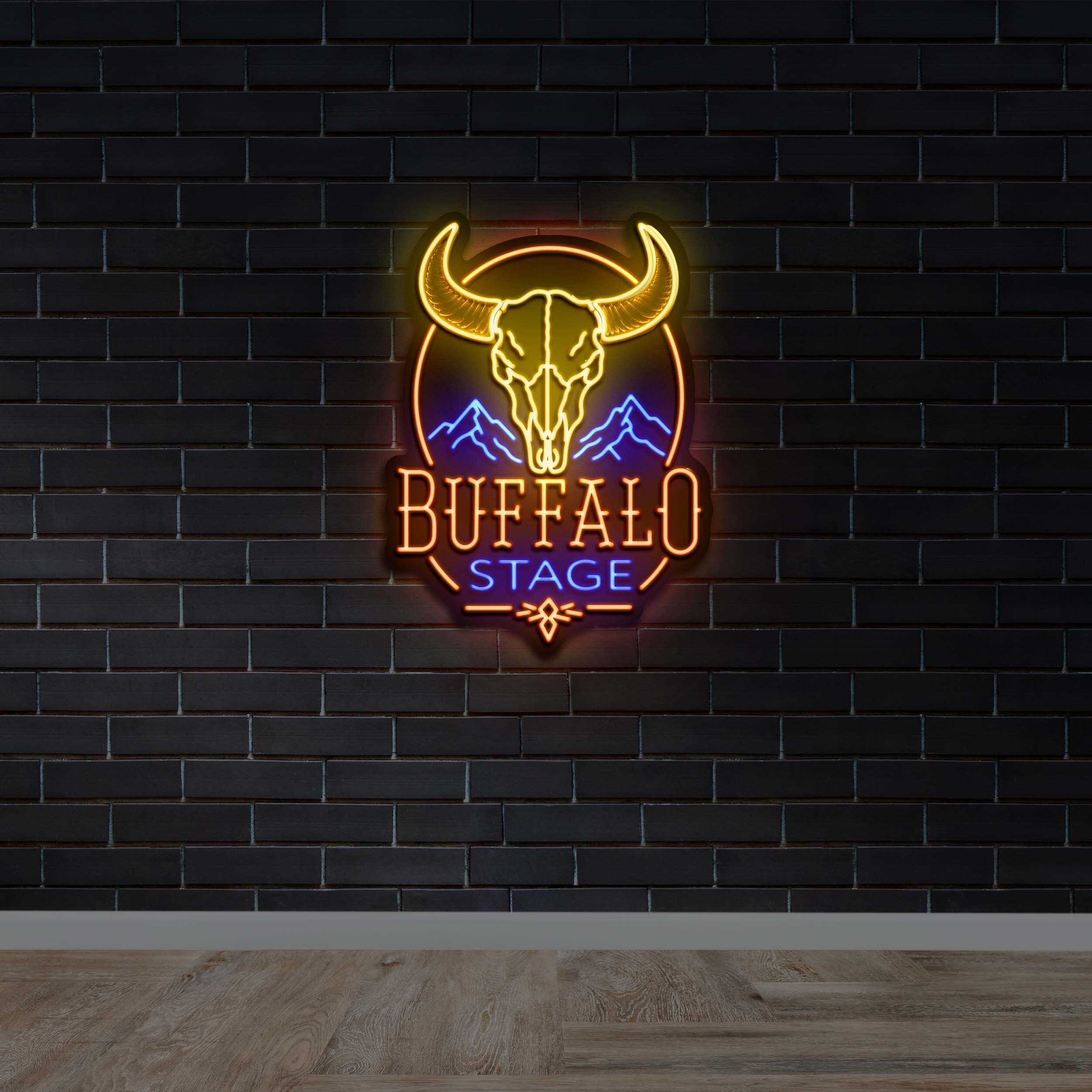 BUFFALO STAGE - Premium Neon Artwork