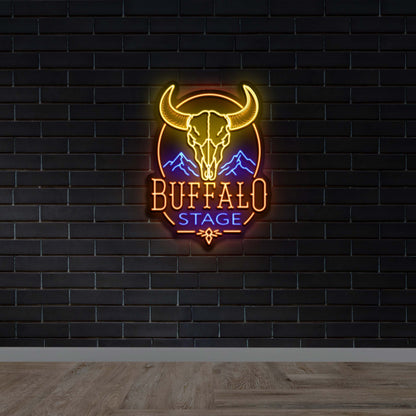 BUFFALO STAGE - Premium Neon Artwork