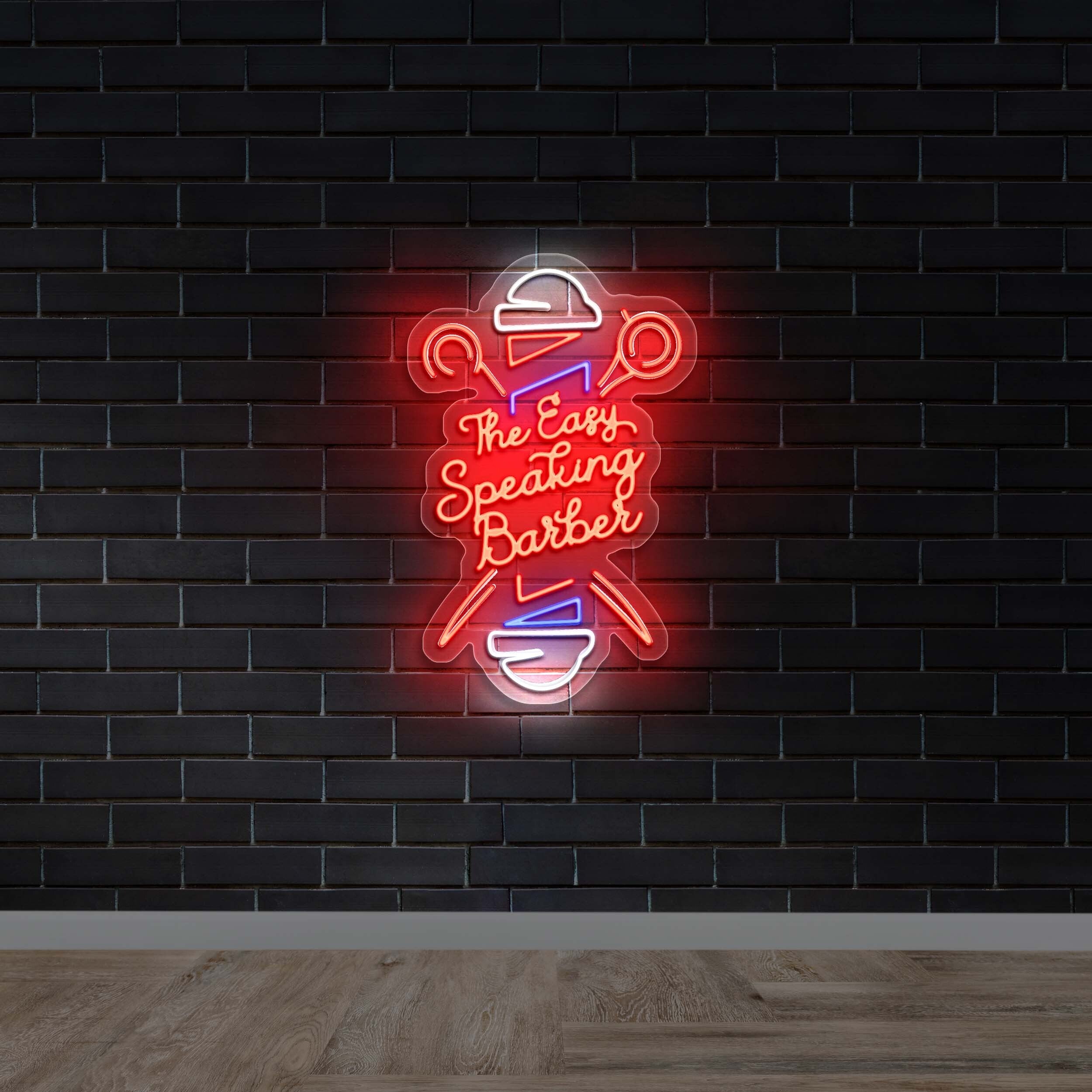 The Easy Speaking Barber -  Premium Neon Artwork