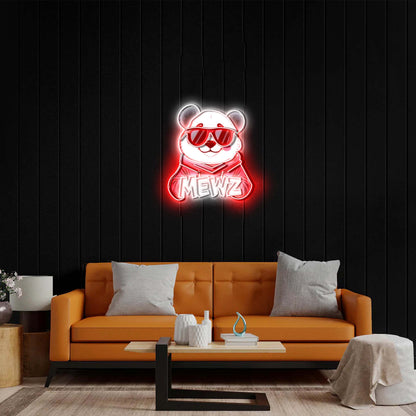 MEWZ - Premium Neon Artwork