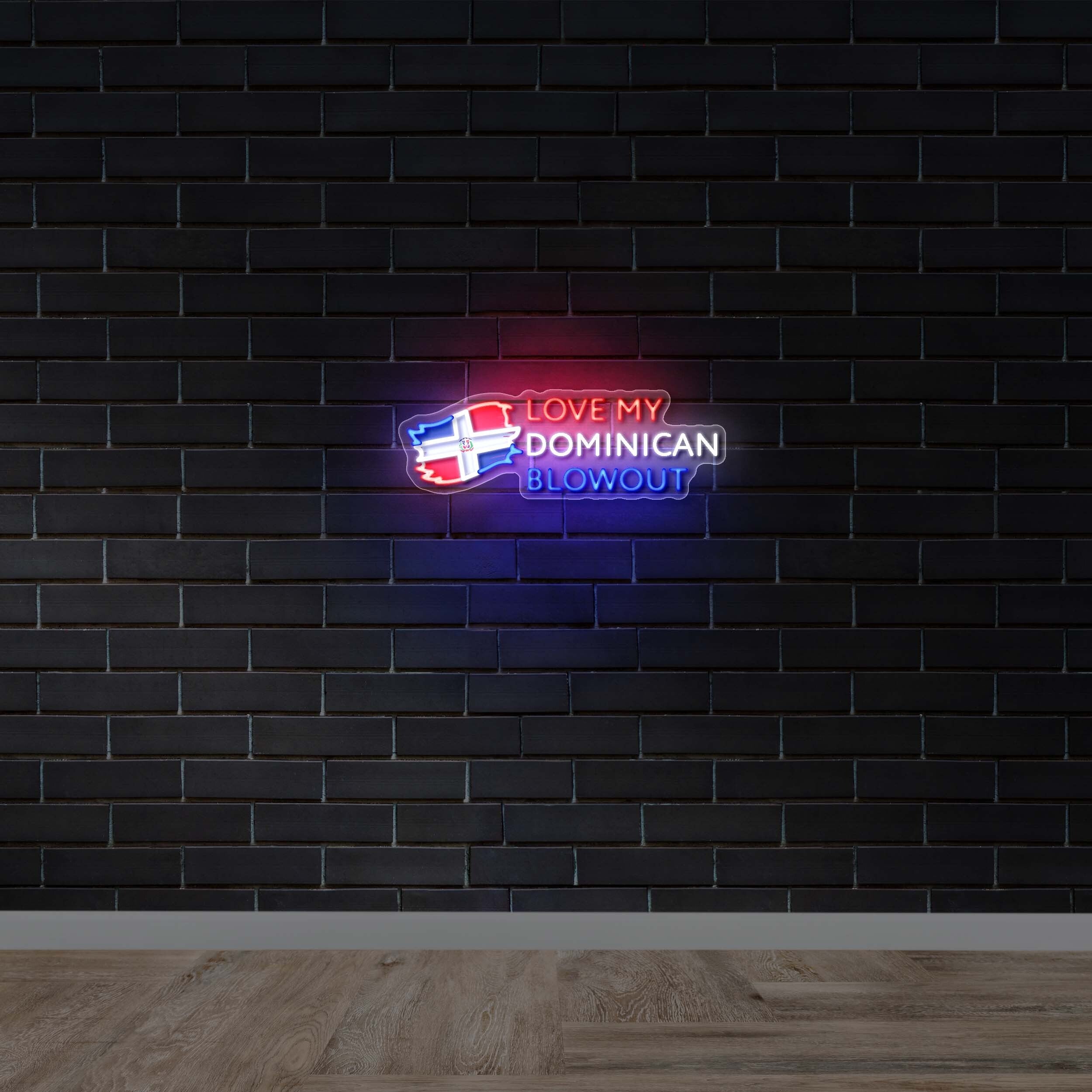 Love my Dominican Blowout - Premium Neon Artwork