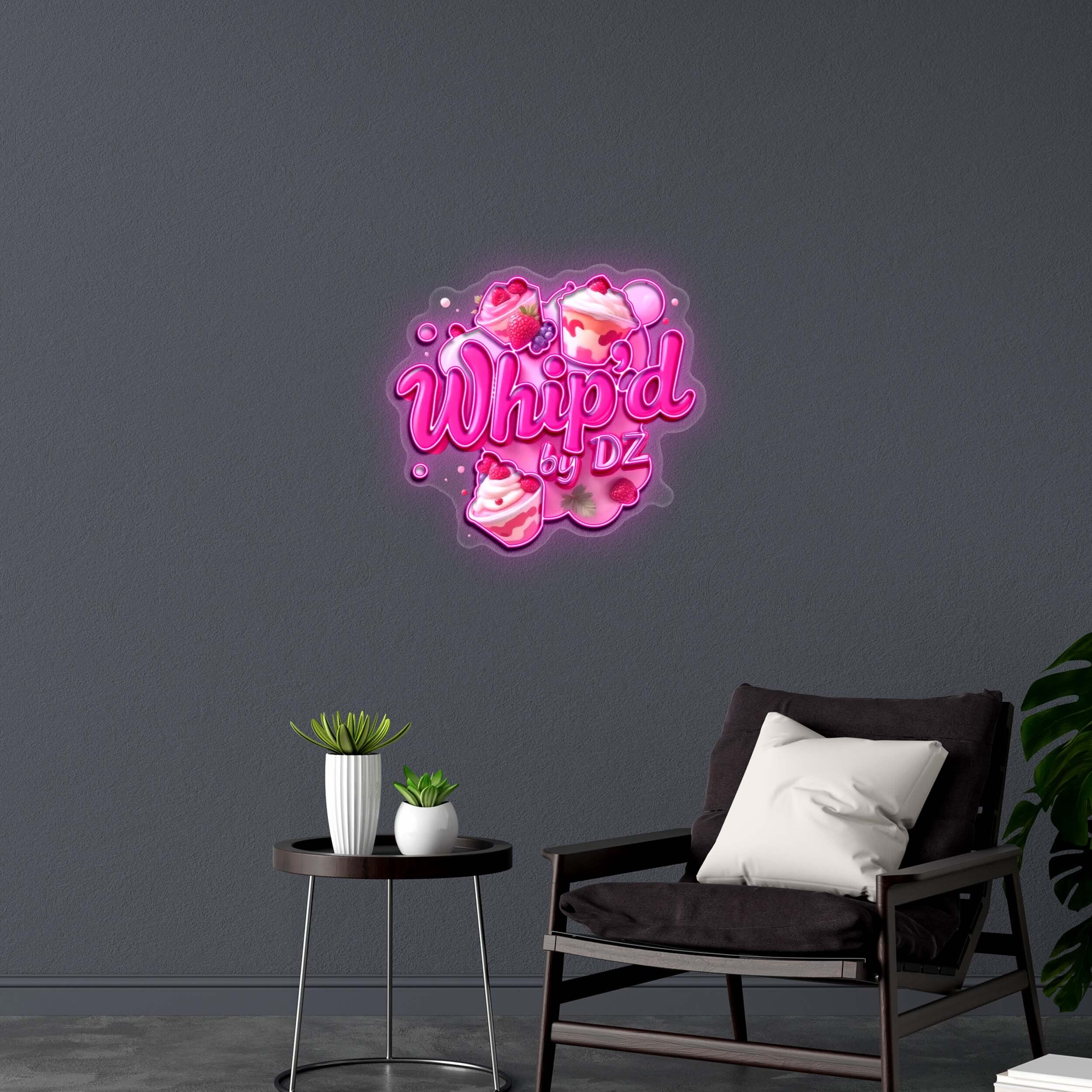 Whip’d by DZ - Premium Neon Artwork