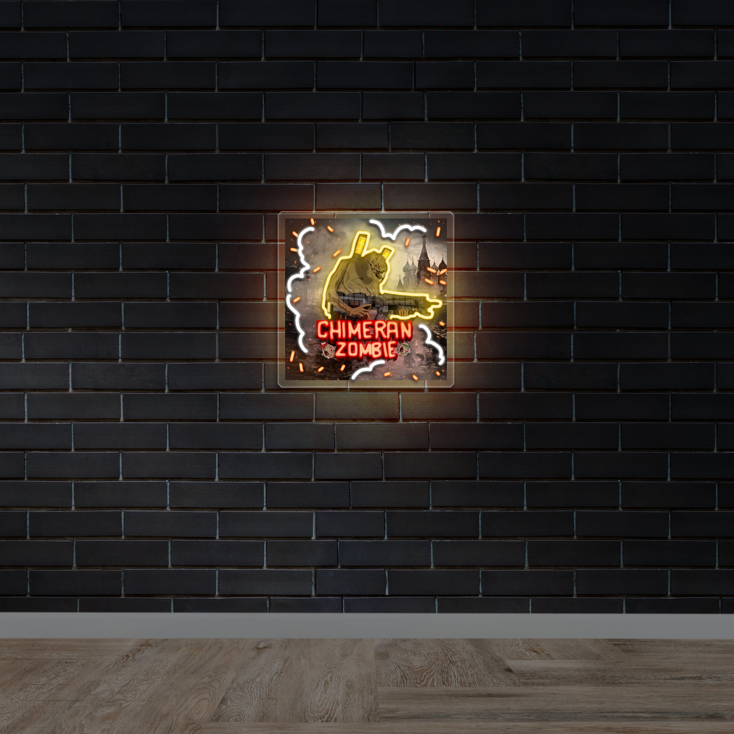 CHIMERAN ZOMBIE - Premium Neon Artwork