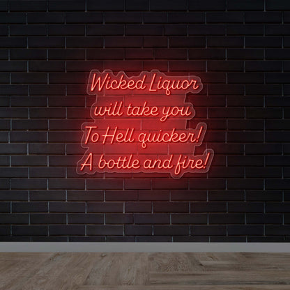 Wicked Liquor - Premium Neon Artwork