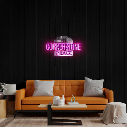 CORNERSTONE PLACE - Premium Neon Artwork