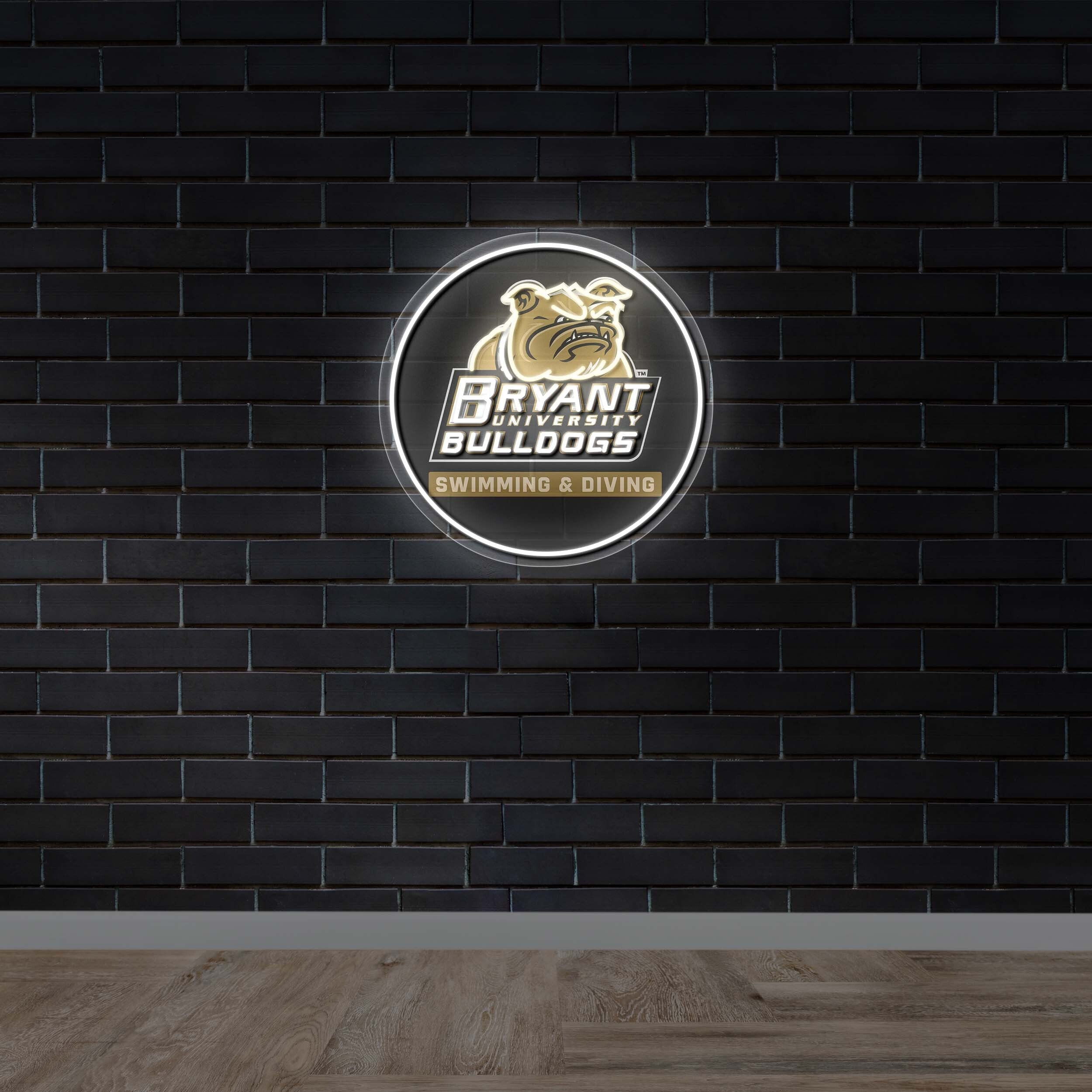 Bryant University Bulldogs - Premium Neon Artwork