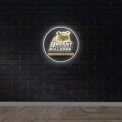 Bryant University Bulldogs - Premium Neon Artwork