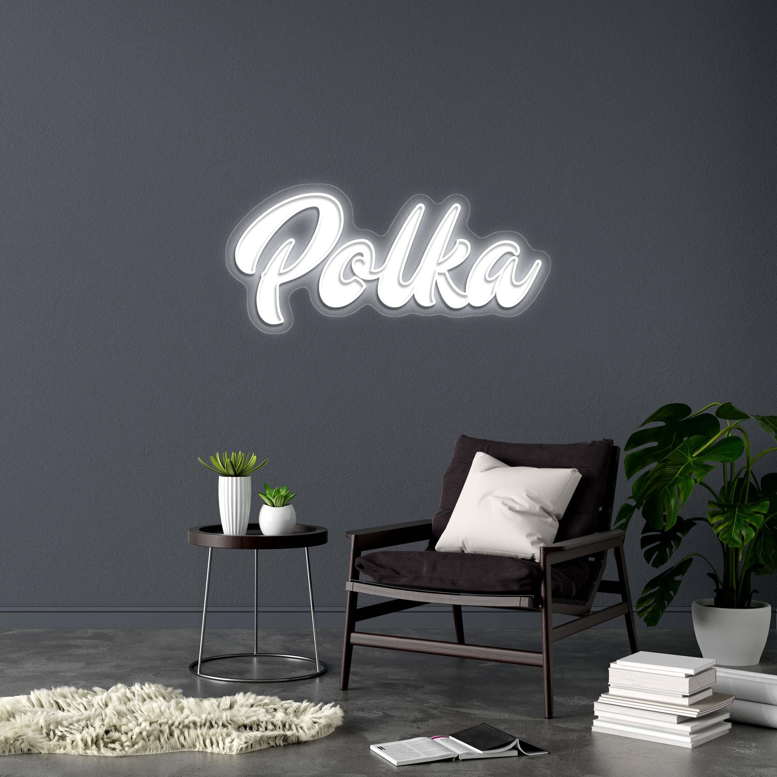 Polka - Premium Neon Artwork