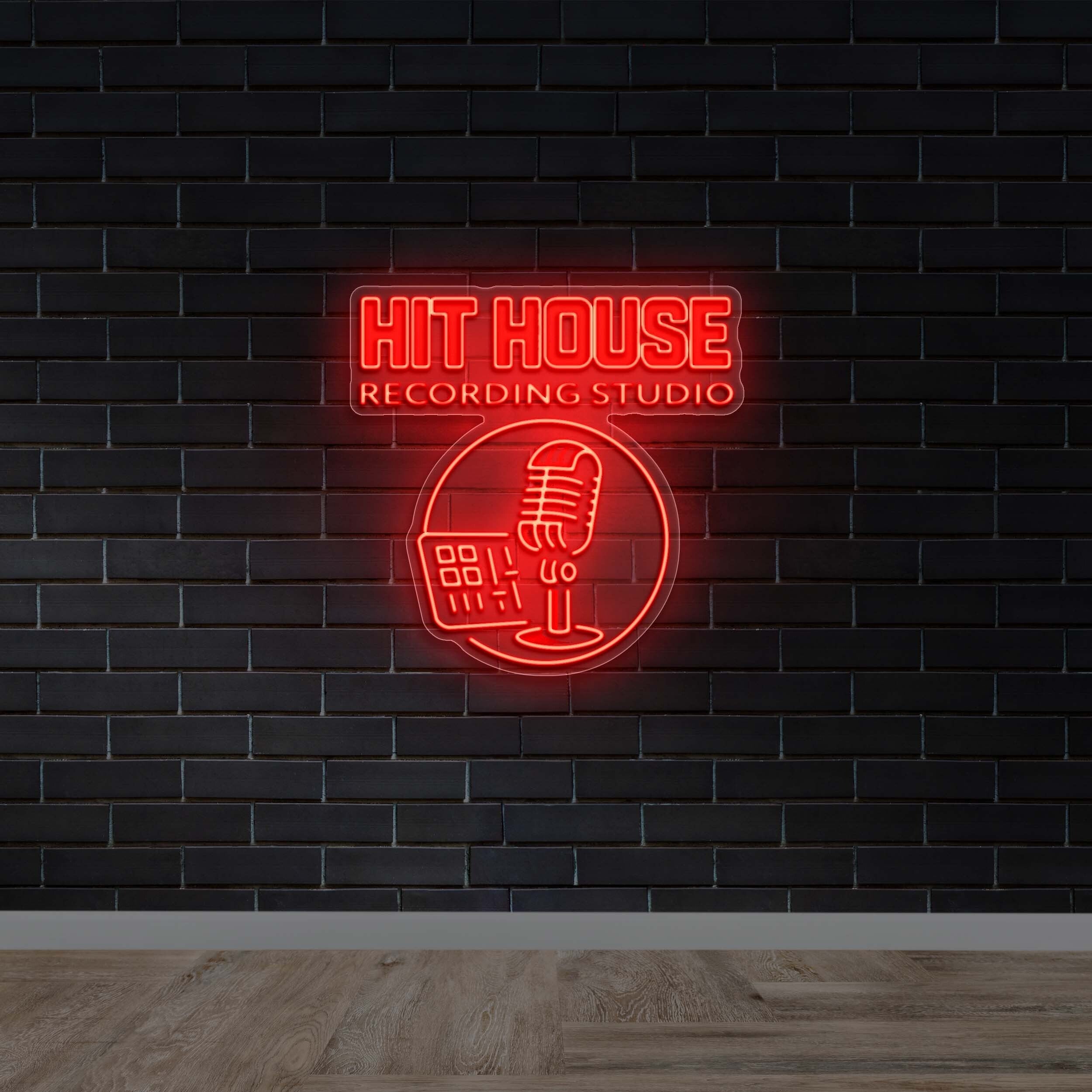 Hit House Recording Studio - Premium Neon Artwork
