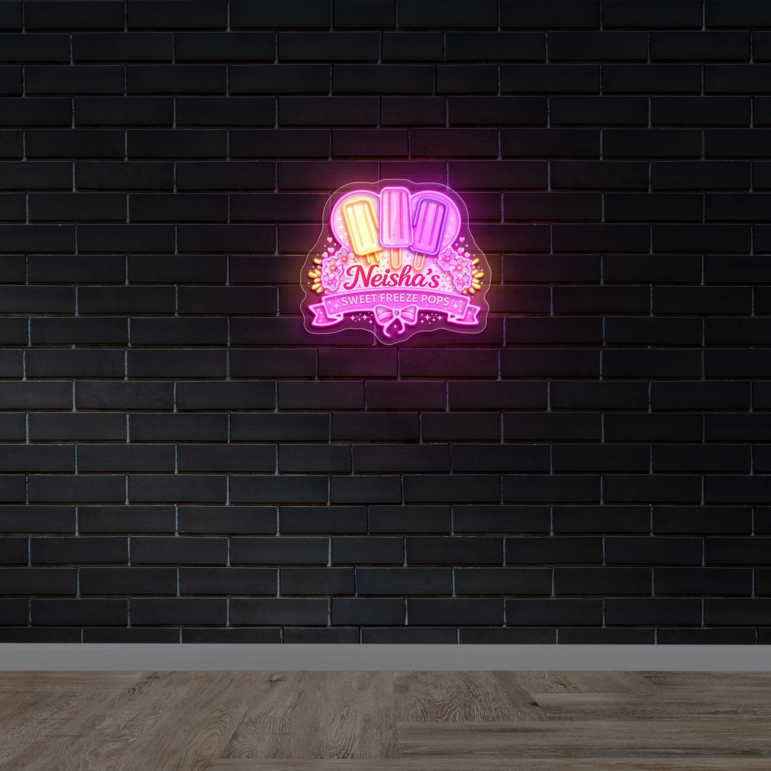 Niesha’s Sweet Freeze Pops - Premium Neon Artwork