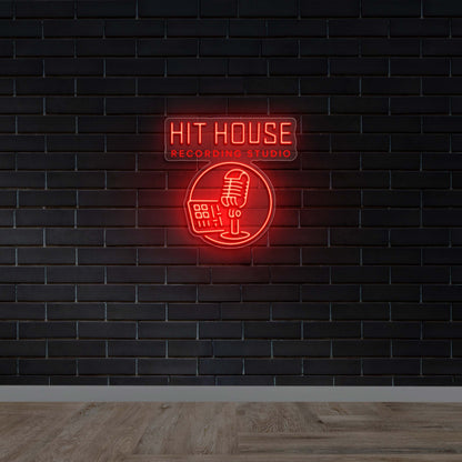 Hit House Recording Studio - Premium Neon Artwork