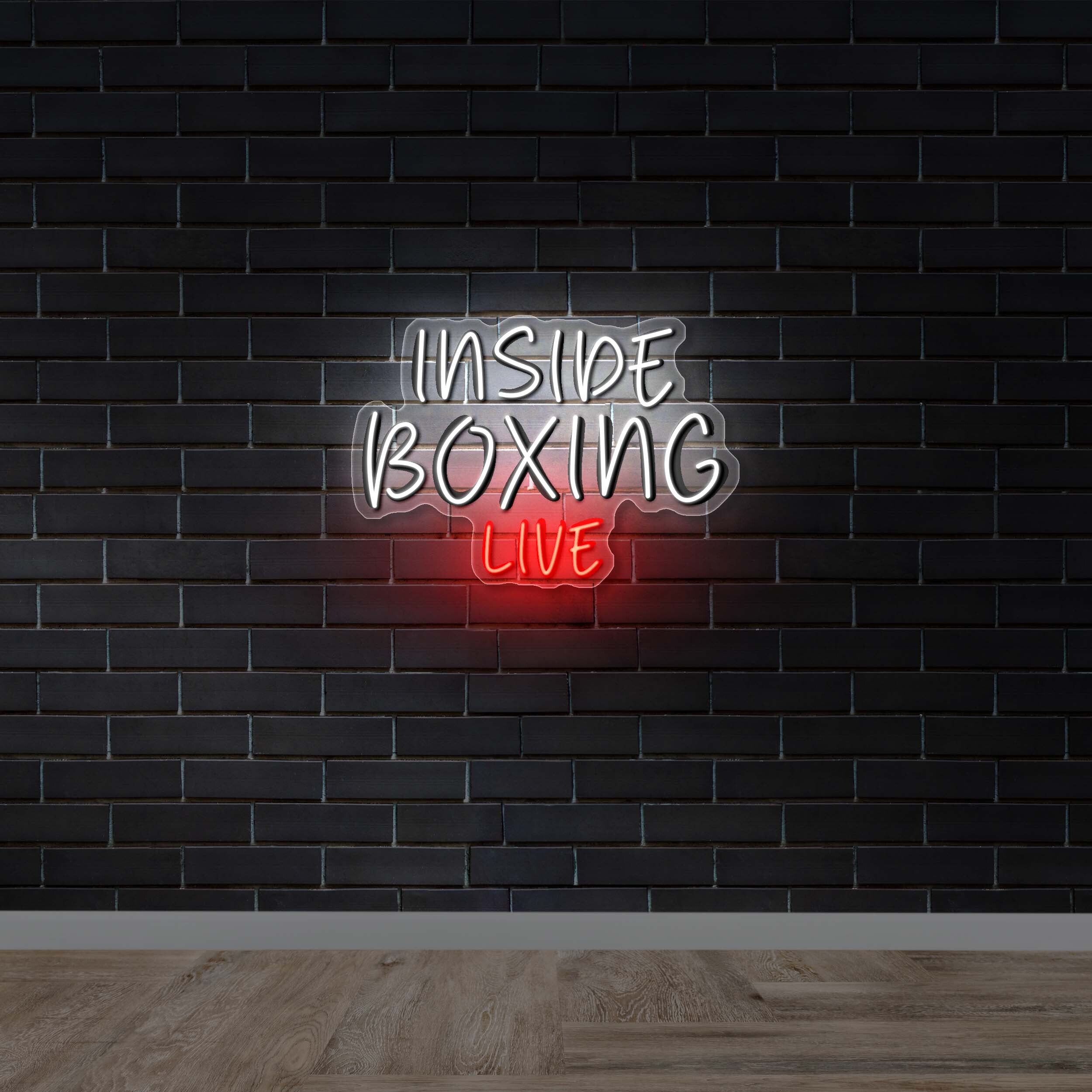 Inside Boxing Text Only - Premium Neon Artwork