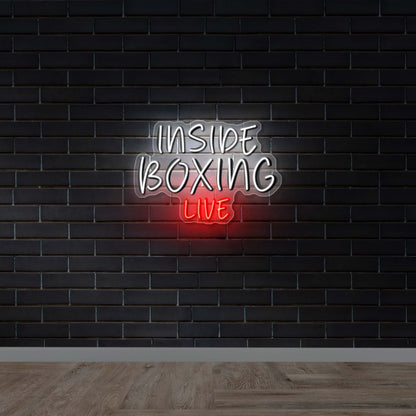 Inside Boxing Text Only - Premium Neon Artwork