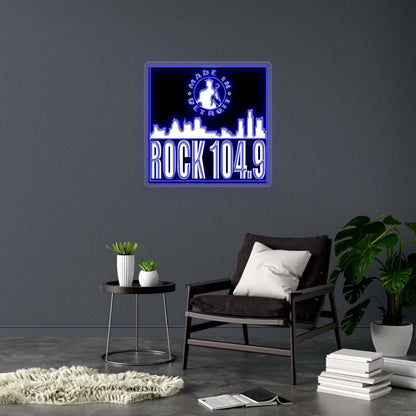 ROCK 104.9 - Premium Neon Artwork