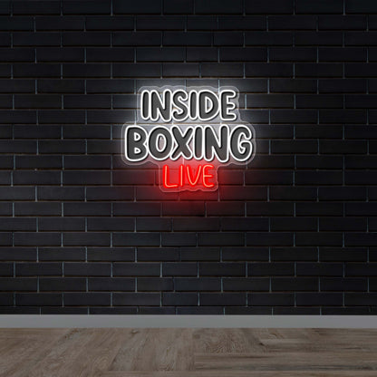 Inside Boxing Text Only - Premium Neon Artwork