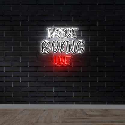 Inside Boxing Text Only - Premium Neon Artwork