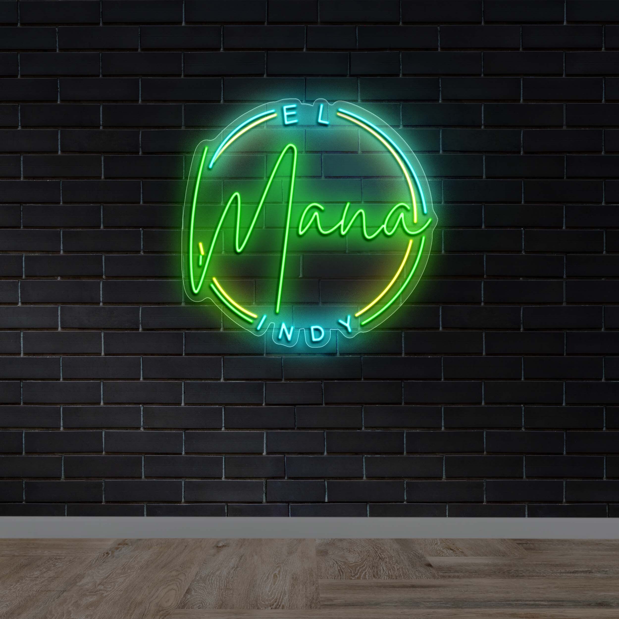 El Mana Indy - Premium Neon Artwork