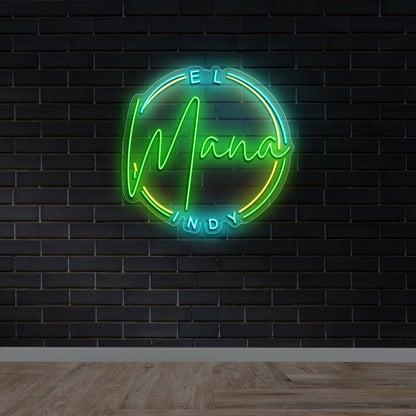 El Mana Indy - Premium Neon Artwork
