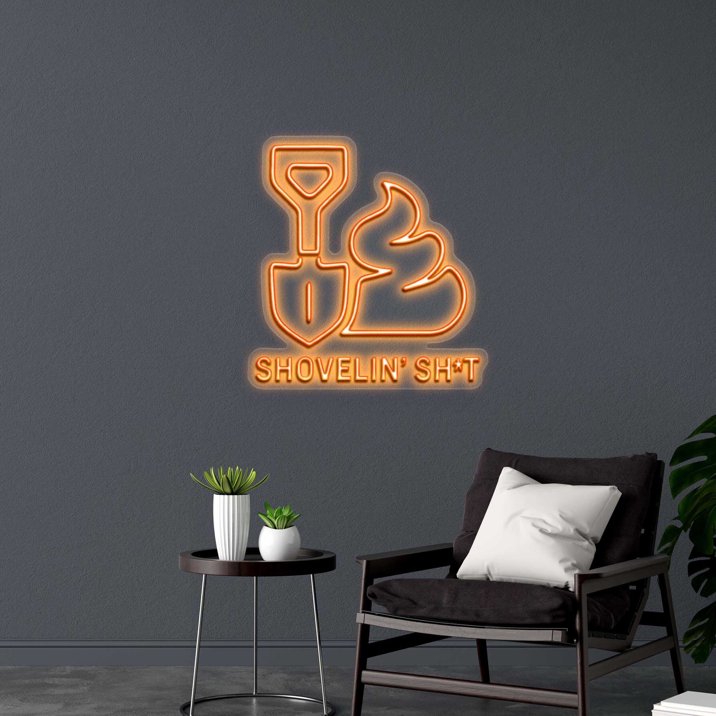 SHOVELIN' SH*T - Premium Neon Artwork