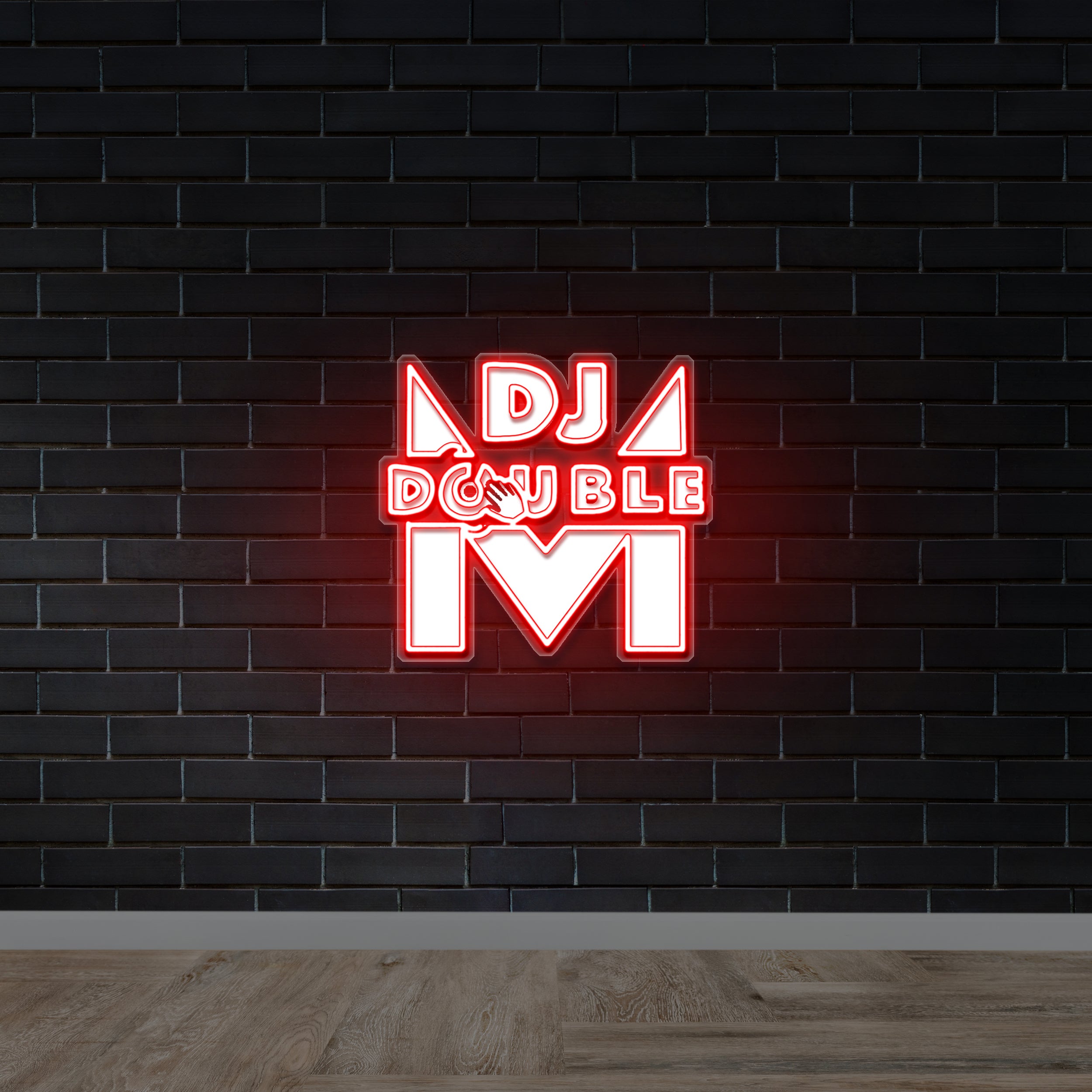DJ DOUBLE M - Premium Neon Artwork