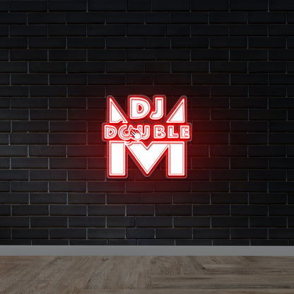 DJ DOUBLE M - Premium Neon Artwork