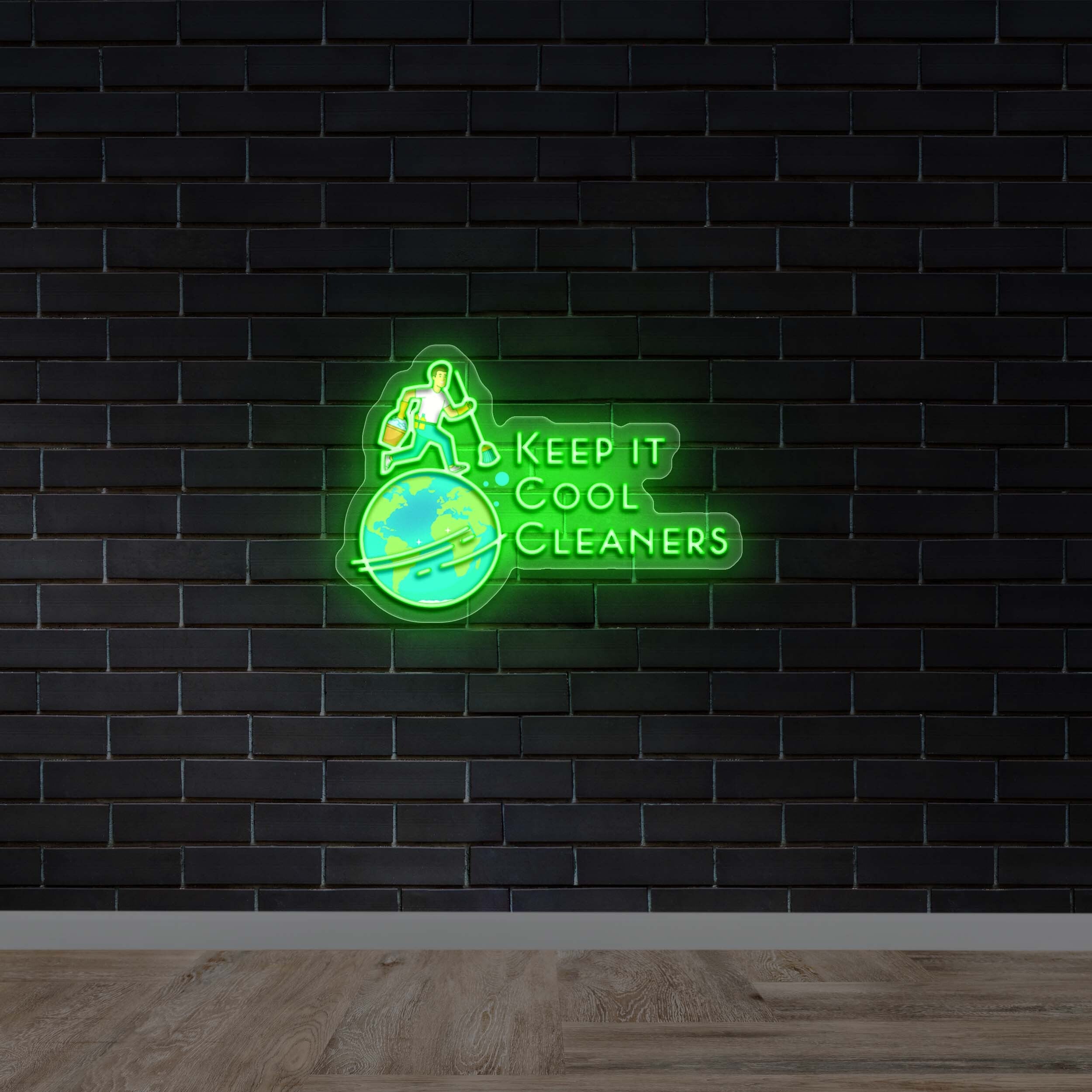 KEEP IT COOL CLEANERS - Premium Neon Artwork