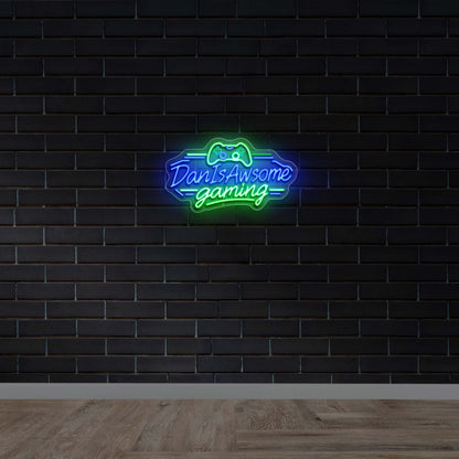 DanIsAwsome Gaming - Premium Neon Artwork