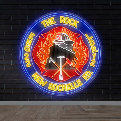 The Rock - Premium Neon Artwork