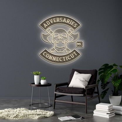 ADVERSARIES CONNECTICUT - Premium Neon Artwork