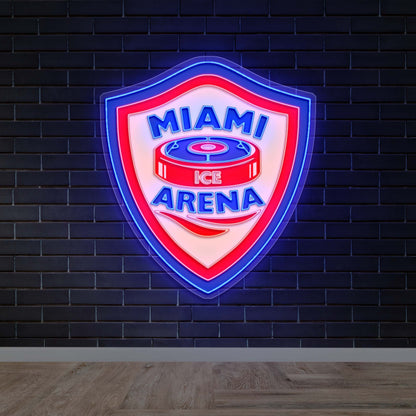 MIAMI ARENA - Premium Neon Artwork