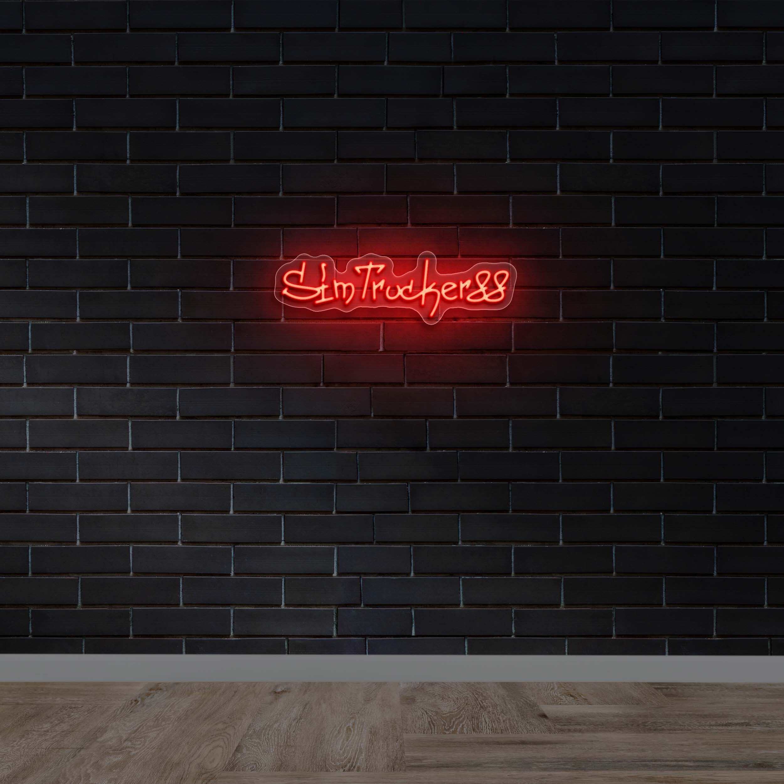 Sim Truckers | Text Only - Premium Neon Artwork