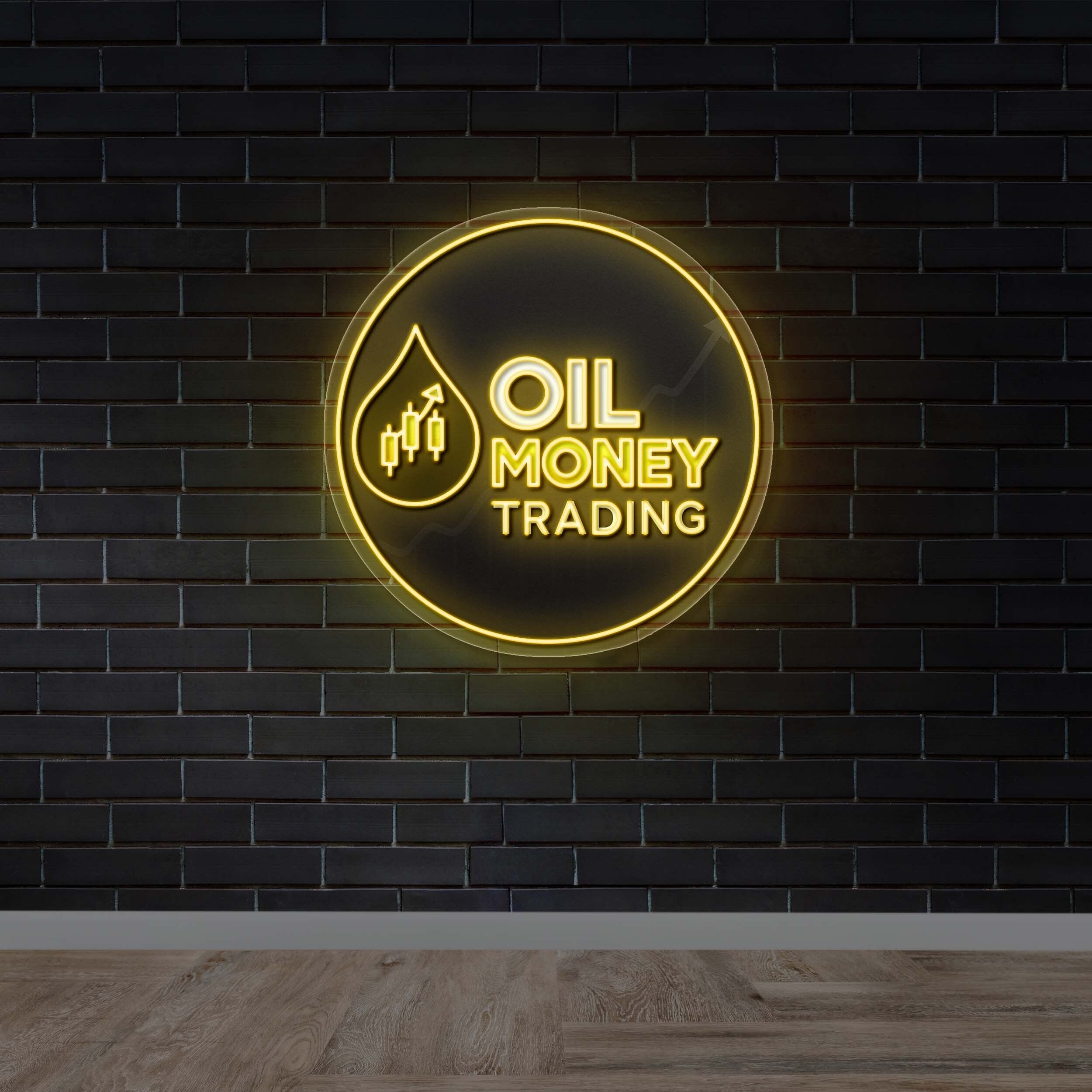 Oil Money Trading - Premium Neon Artwork