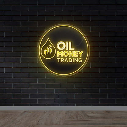 Oil Money Trading - Premium Neon Artwork