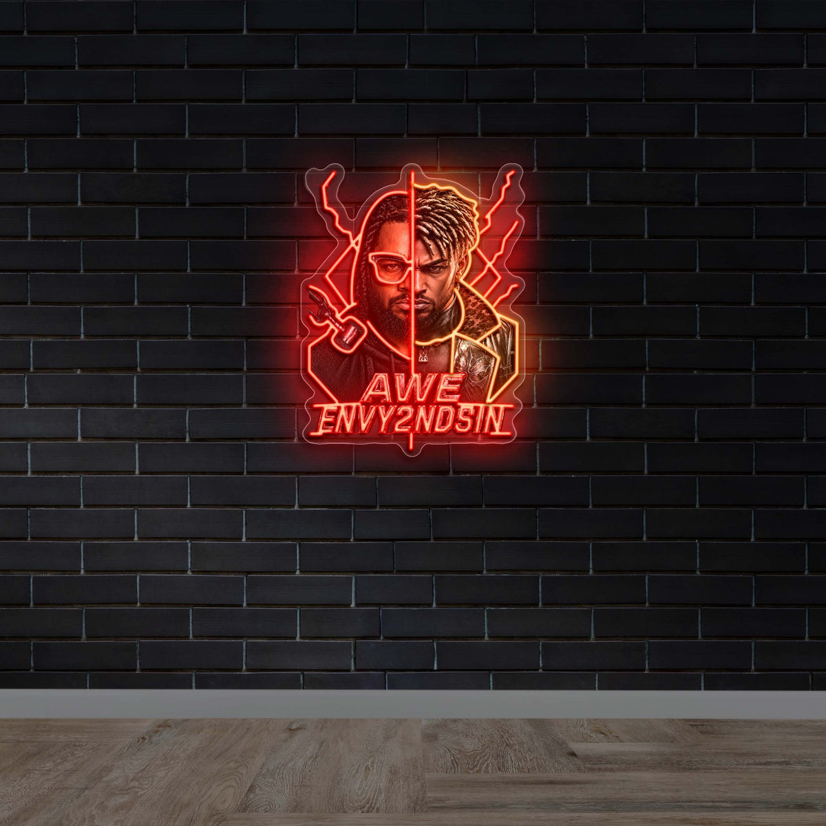 Awe Envy2ndsin - Premium Neon Artwork