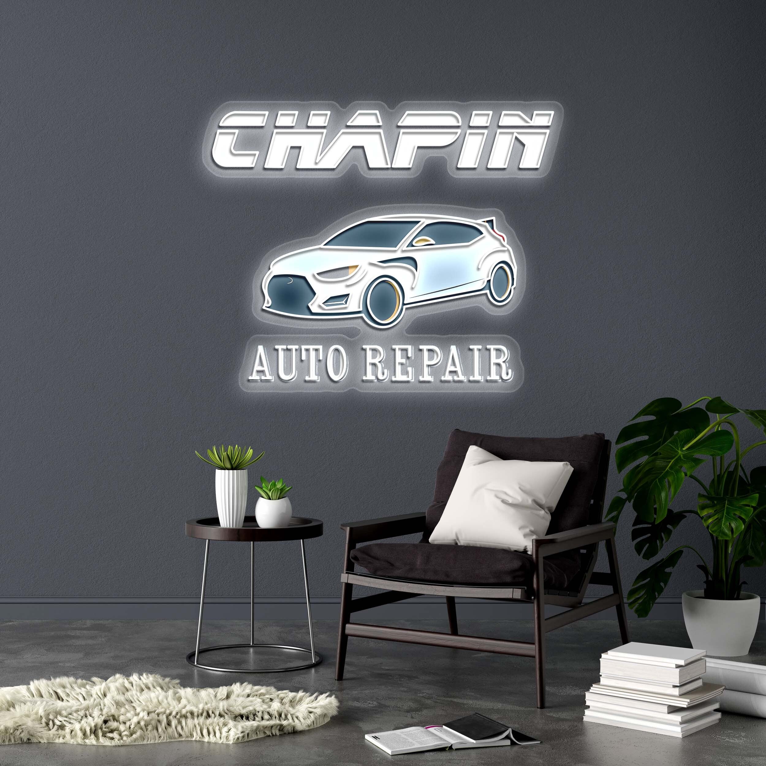 CHAPIN AUTO REPAIR - Premium Neon Artwork