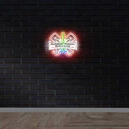 Outdoor Power Solutions - Premium Neon Artwork