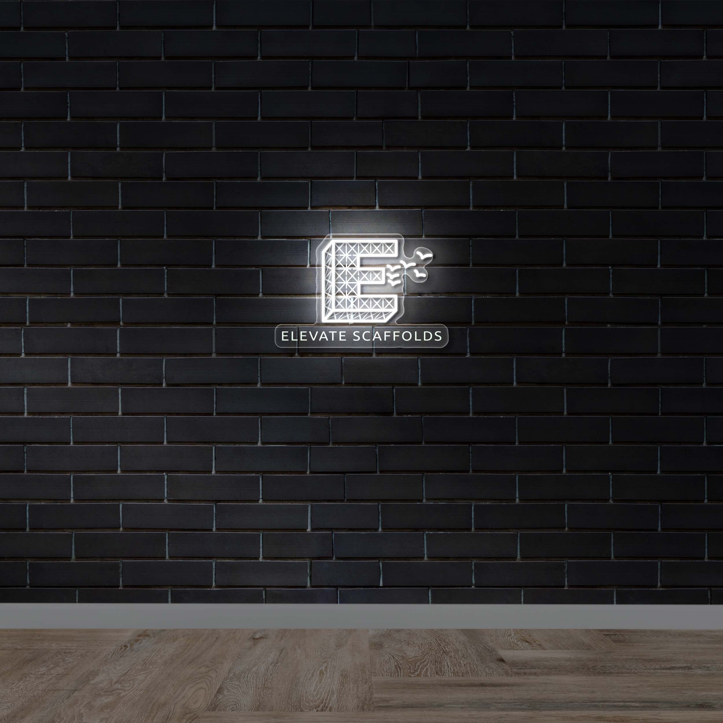 ELEVATE SCAFFOLDS - Premium Neon Artwork