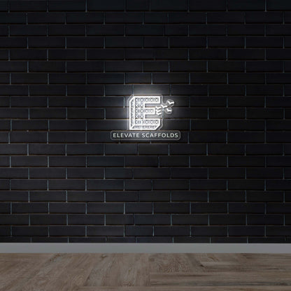 ELEVATE SCAFFOLDS - Premium Neon Artwork