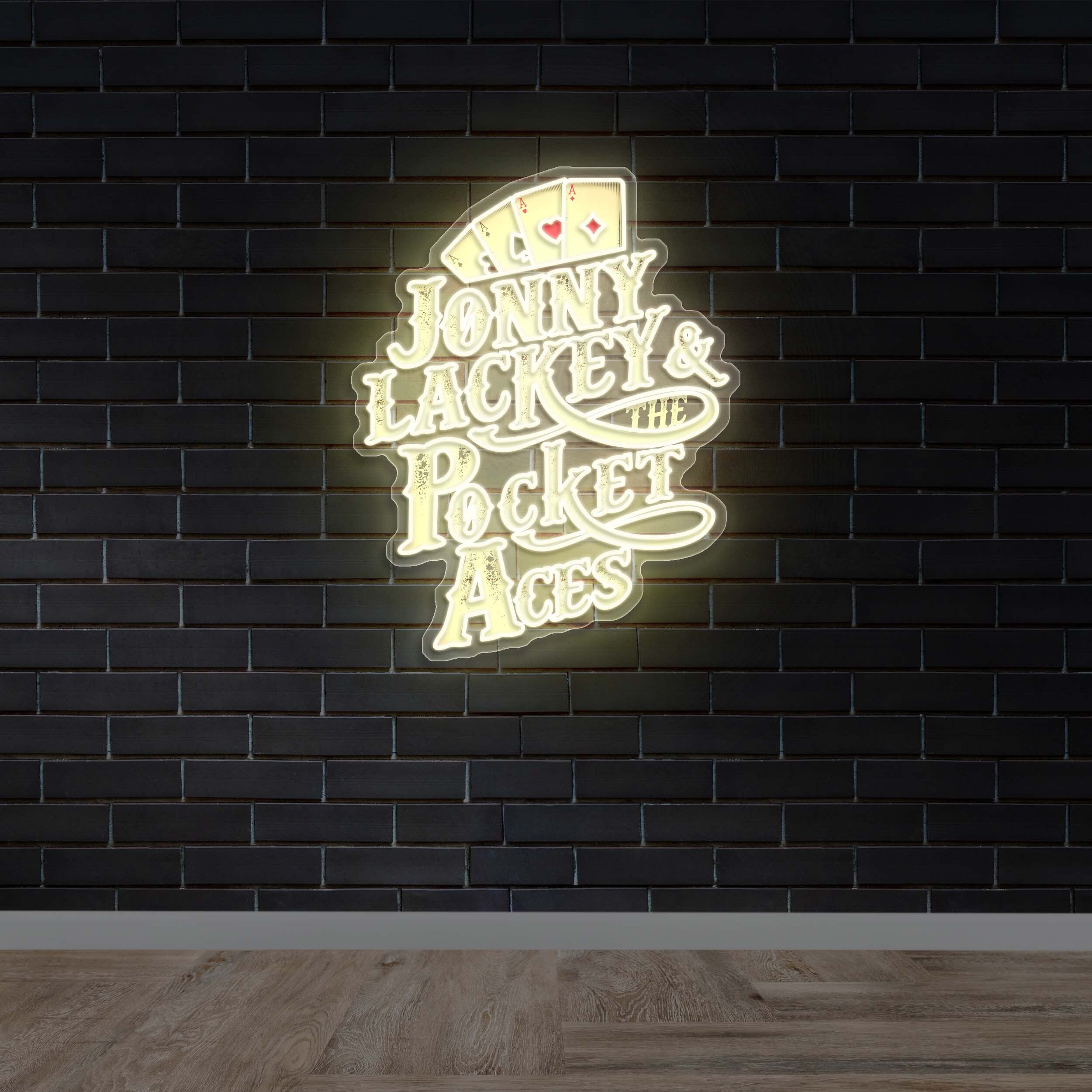 JONNY LACKEY & POCKET ACES - Premium Neon Artwork