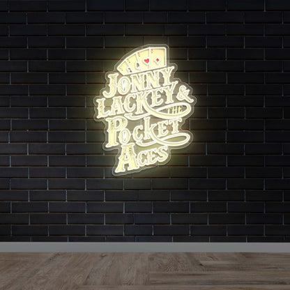 JONNY LACKEY & POCKET ACES - Premium Neon Artwork