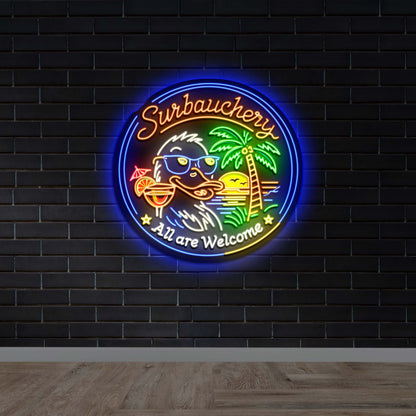 Surbauchery - Premium Neon Artwork