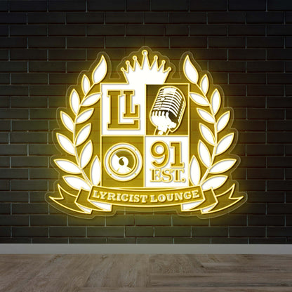 LYRICIST LOUNGE - Premium Neon Artwork