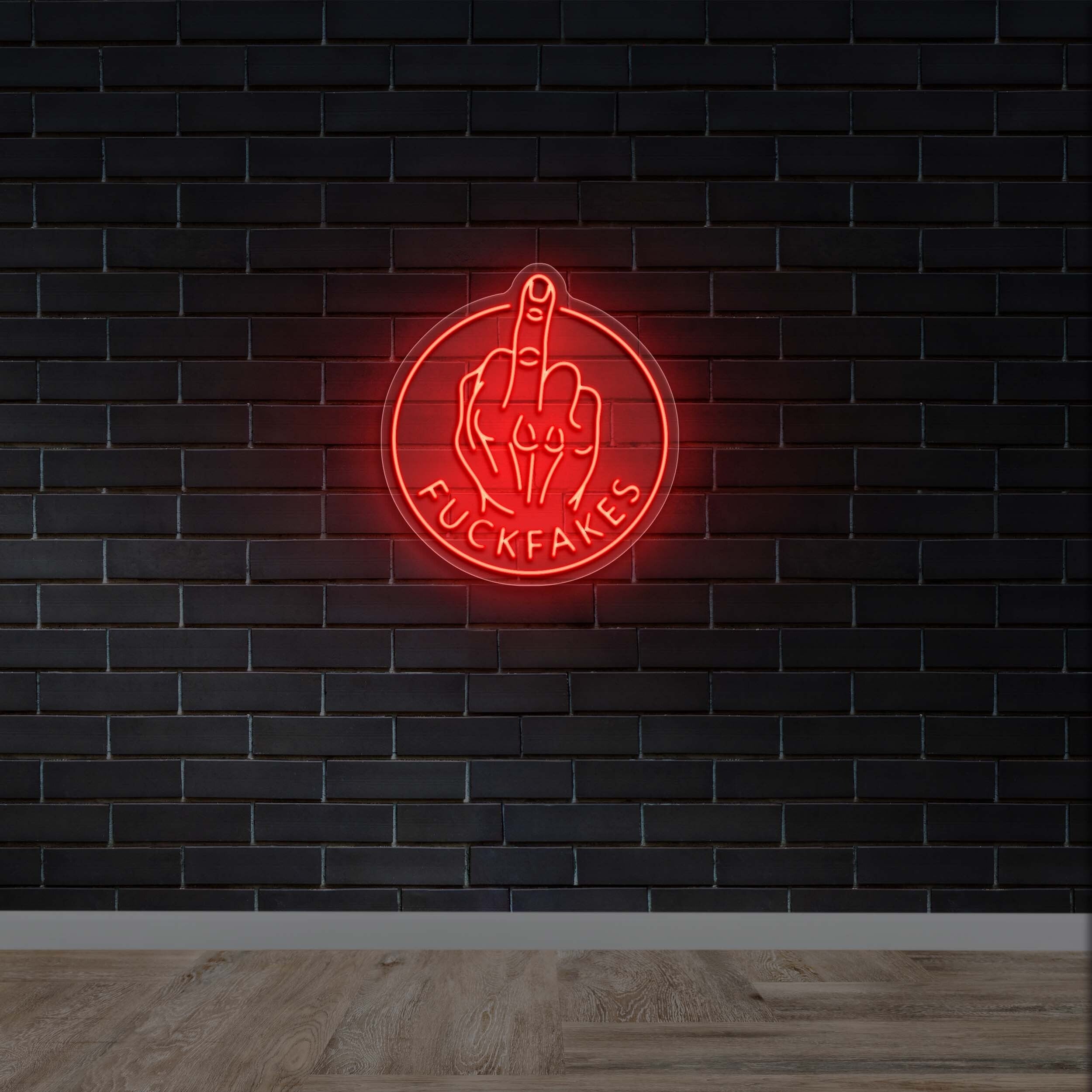 FUCKFAKES - Premium Neon Artwork